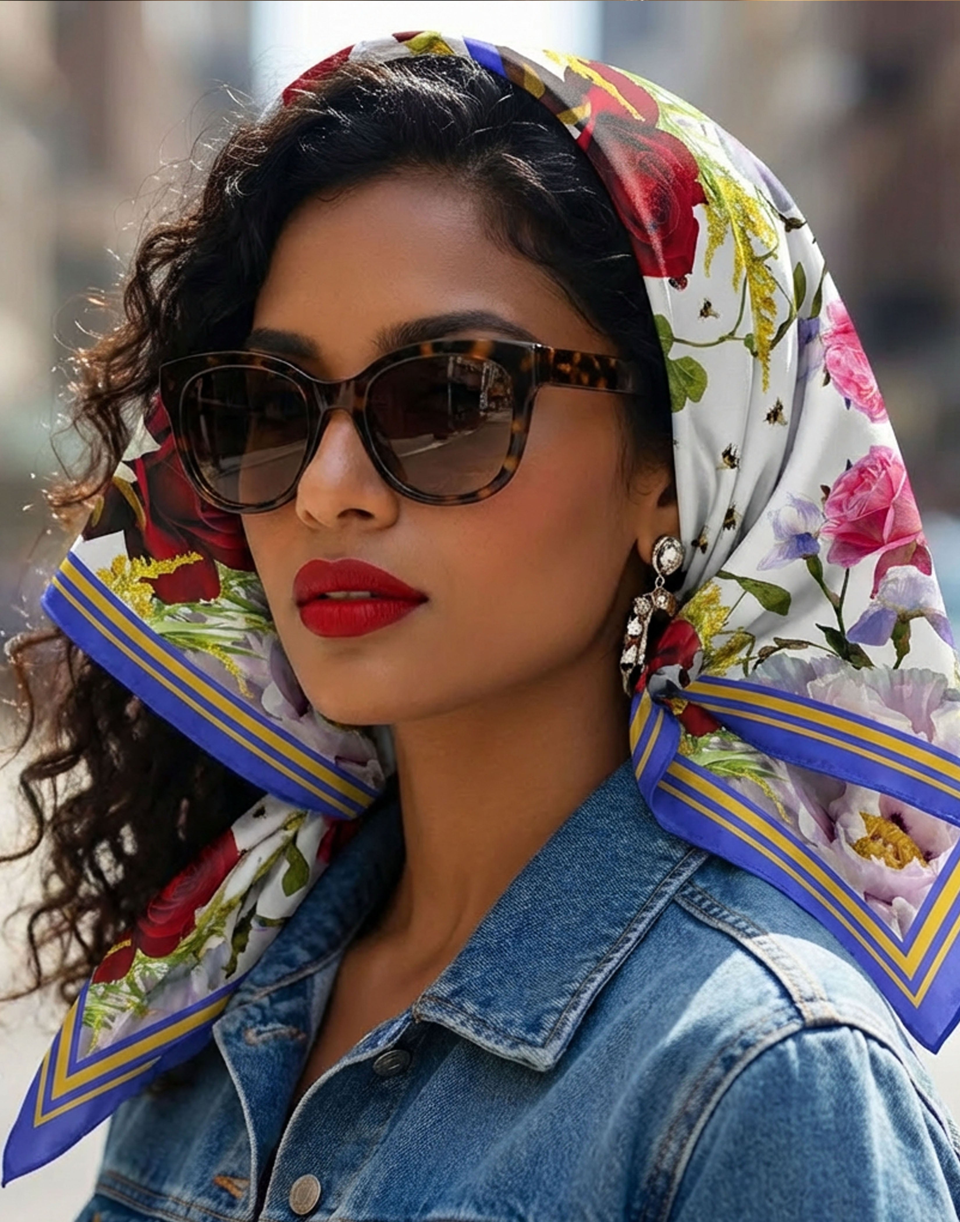 My Garden Heart Silk Scarf