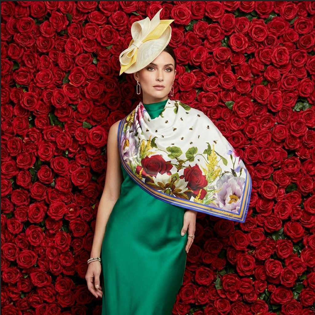 My Garden Heart Silk Scarf