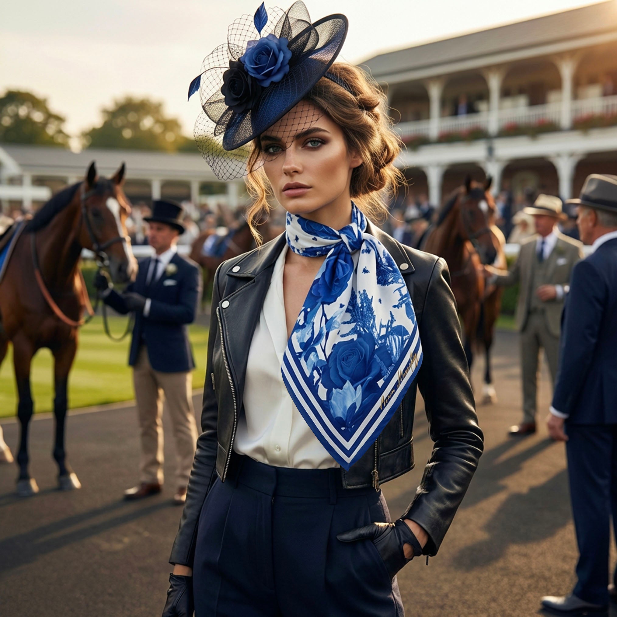 Dream In Blue Silk Scarf